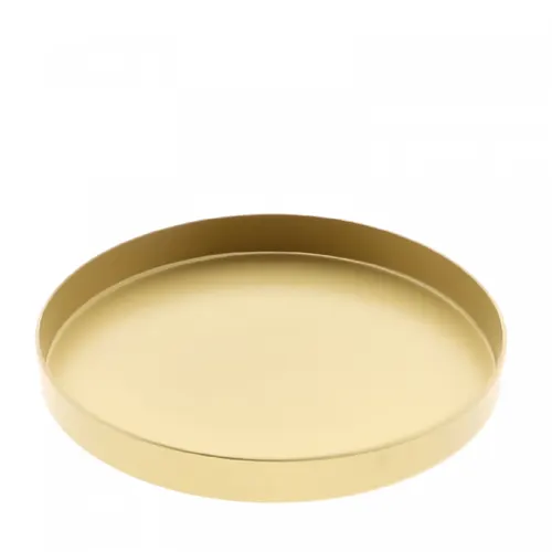 Vianočná dekorácia Melam misa zlatá ⌀ 27 × 3 cm