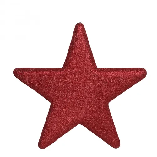 Vianočná dekorácia dekoračný hviezda sparkling červená ⌀ 40 cm