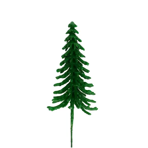Vianočná dekorácia Tree/wire Picea wax zelená ⌀ 9 × 17 cm