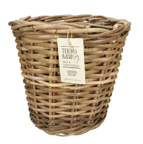 Ratanové vedro Terima hnedé ⌀ 27 × 26 cm, 4,5 l