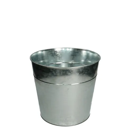 Zinok váza Shop strieborná ⌀ 24,5 × 22 cm, 5 l