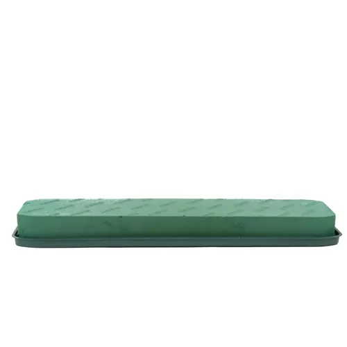 Floristická hmota Oasis Casket tácka zelená 90 × 21 × 8 cm