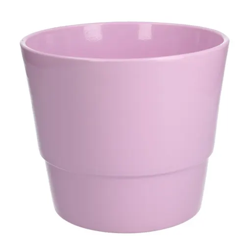 Keramický kvetináč Basic ružový ⌀ 18 × 15 cm