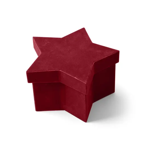 Vianočná dekorácia Hatbox Noëlle červená 16 × 10,5 × 9 cm