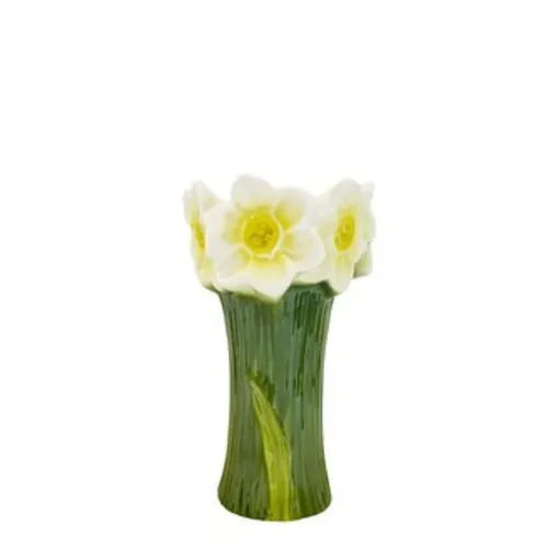Keramická váza narcis dvojfarebná ⌀ 13 × 23 cm