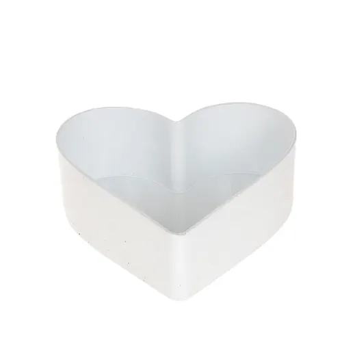 Melamínová miska srdce biela 15 × 15 × 7 cm