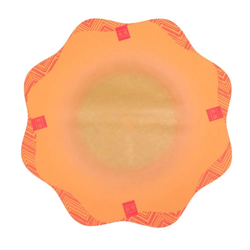 Okrúhle celofánové hárky Reunion oranžové ⌀ 73 cm