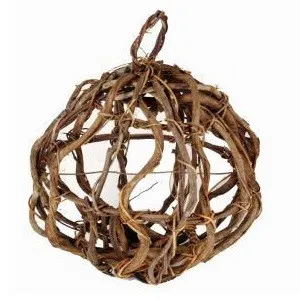Sušený materiál guľa Crazy vine hnedá 40 cm