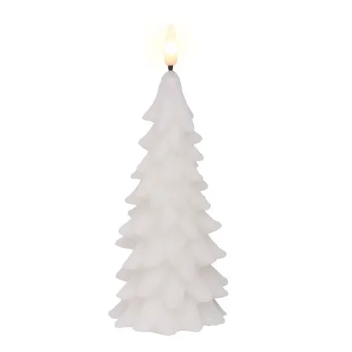 Vianočná dekorácia LED sviečka stromček incl.timer biela ⌀ 8 × 19 cm