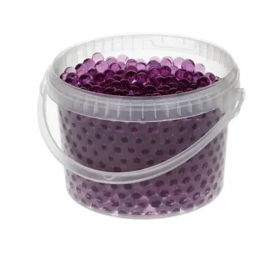 Dekoračná drť Decogel Pearls fialová 9 mm, 3 l