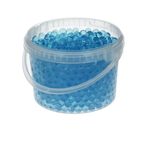 Dekoračná drť Decogel Pearls modrá 9 mm, 3 l