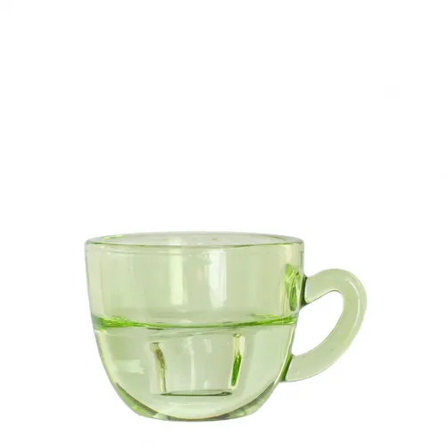 Svietnik držiak Coffee zelená ⌀ 8 × 5 cm