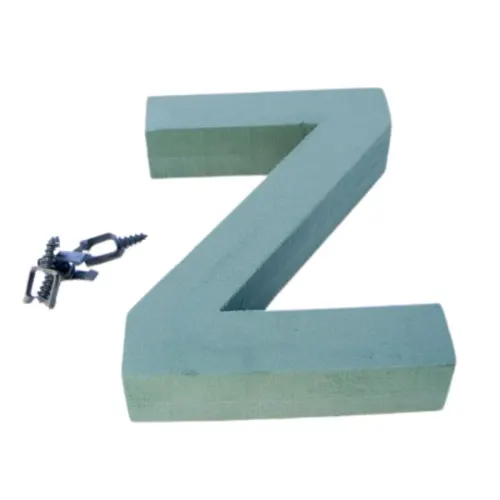 Floristická hmota Oasis písmeno Z zelená 31 cm