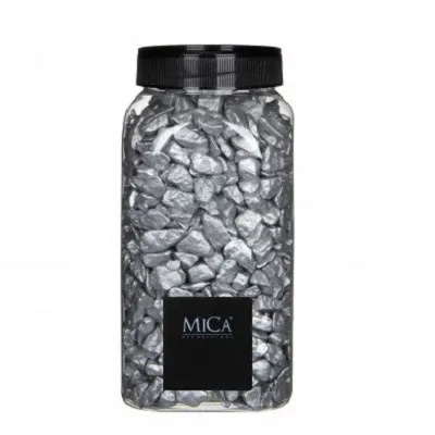 Dekoračná drť drť 10- strieborná 15 mm, 1 kg