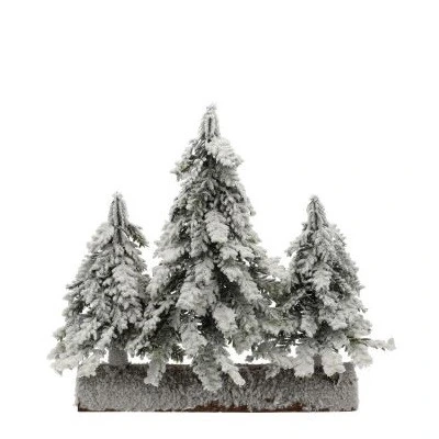 Zasnežený stromček dvojfarebný 33 × 14 × 27 cm