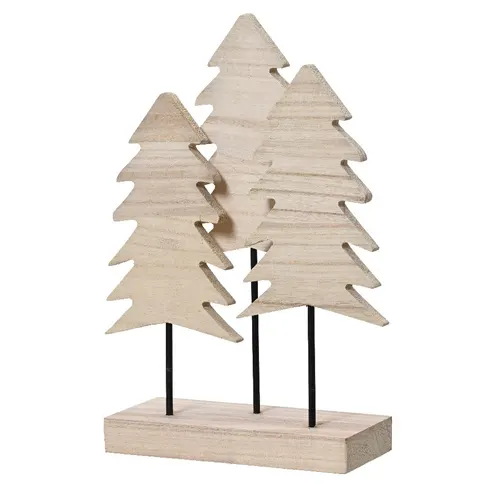 Stromček z dreva paulovnie hnedý 24 × 10 × 45 cm