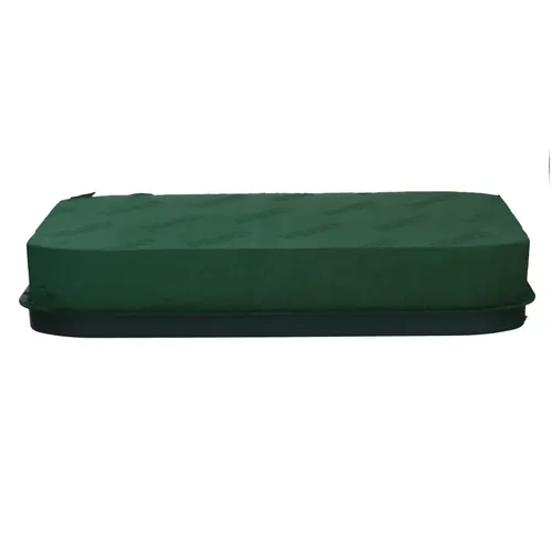 Floristická hmota Oasis Casket tácka zelená 45 × 21 × 8 cm