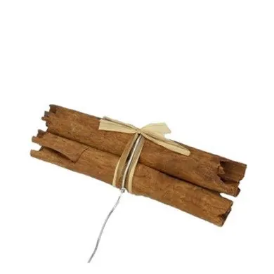 Sušené ovocie Cinnamon+raffia/wire hnedá 8 cm
