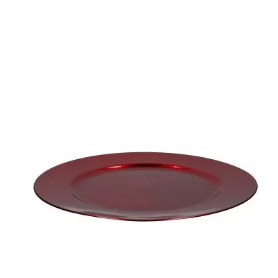 Vianočná dekorácia Melam tanier červená ⌀ 33 cm