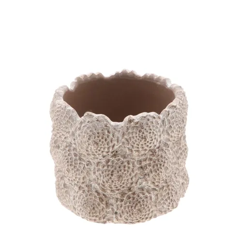 Keramický kvetináč Pavia hnedý ⌀ 16 × 13 cm