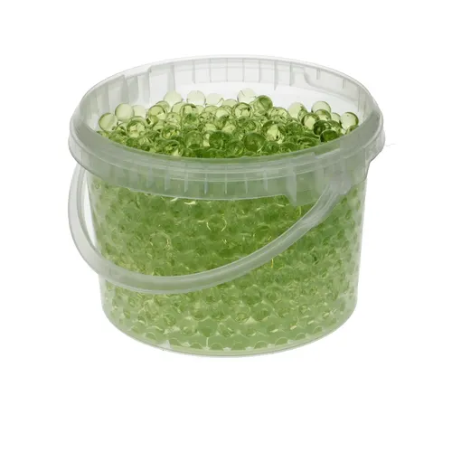 Dekoračná drť Decogel Pearls zelená 9 mm, 3 l