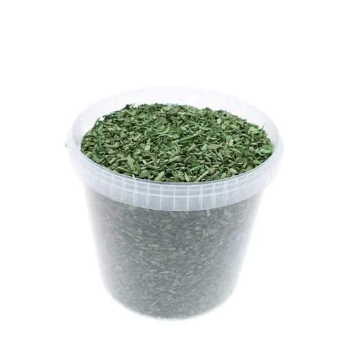 Dekoračná drť drevo chips zelená 8 mm, 10 l
