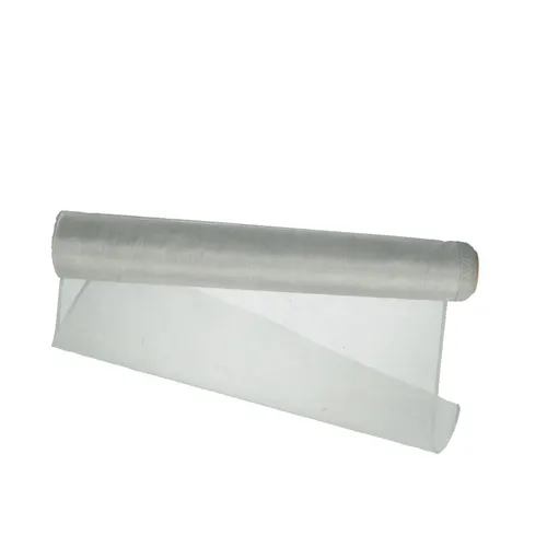 Textília Organza strieborná 40 cm, návin 9 m