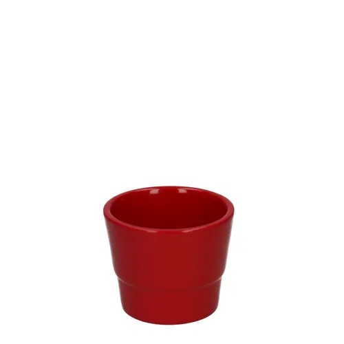 Keramický kvetináč Basic červený ⌀ 7 × 6 cm