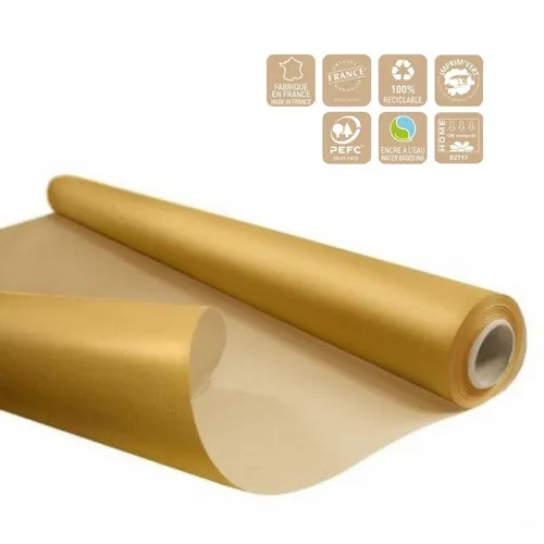 Baliaci papier v rolke zlatý 80 cm, návin 50 m