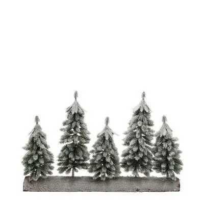 Vianočná dekorácia stromček snow dvojfarebná 40 × 8 × 25 cm