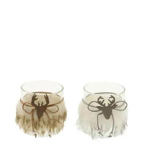Vianočná dekorácia Tea light reindeer