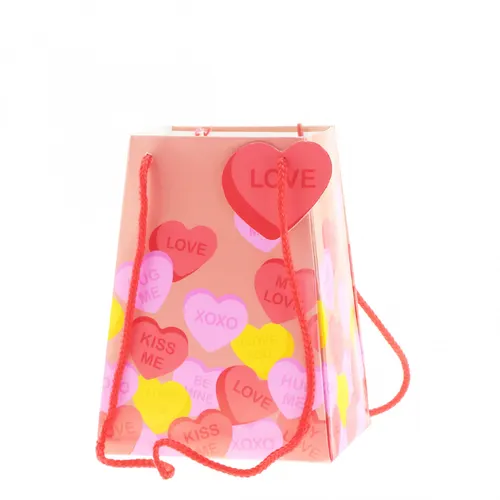 Valentínska taška Candy Love červená 15 × 20 cm