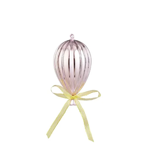 Vianočná dekorácia Balloon ružová ⌀ 8 × 15 cm