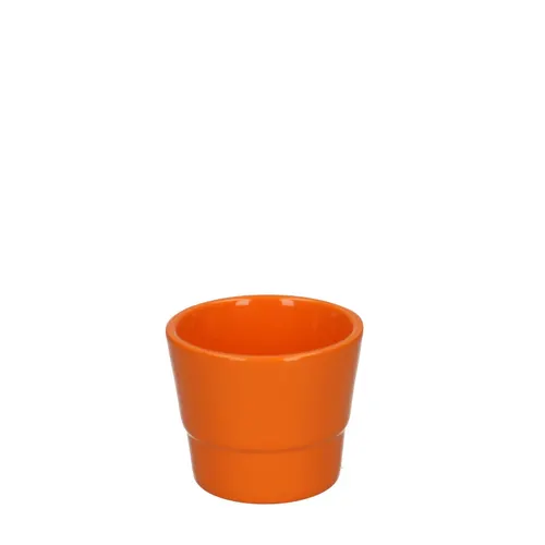 Keramický kvetináč Basic oranžový ⌀ 7 × 6 cm
