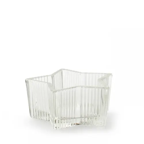 Vianočná dekorácia Tea light držiak hviezda ⌀ 8,5 × 4 cm