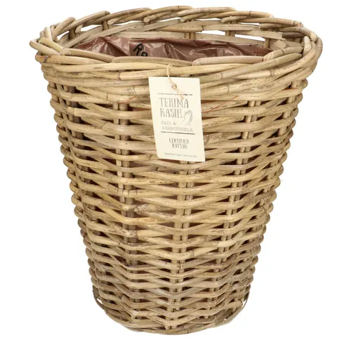 Ratanové vedro Terima hnedé ⌀ 32 × 38 cm, 13 l