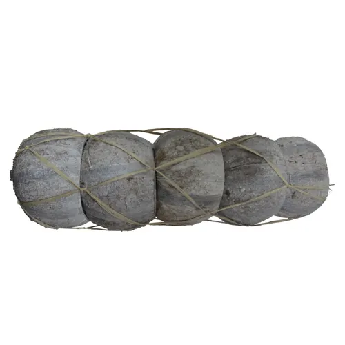 Sušený materiál Coco striped biela 13 cm