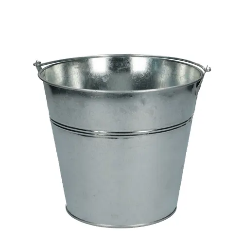 Zinkové vedierko strieborné ⌀ 17 × 15 cm, 1,5 l