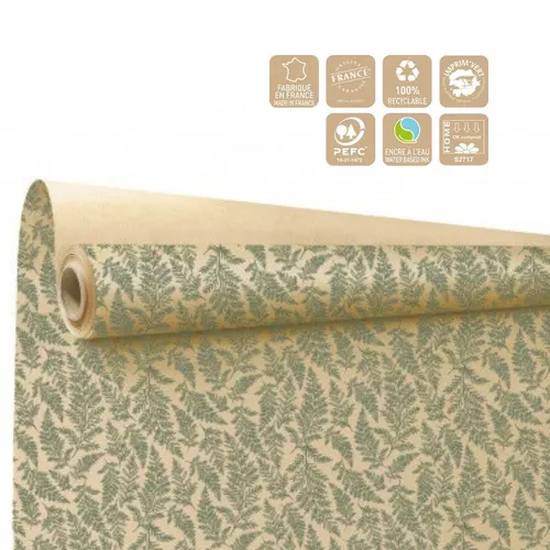 Baliaci papier Cyrielle zelený 80 cm, návin 40 m
