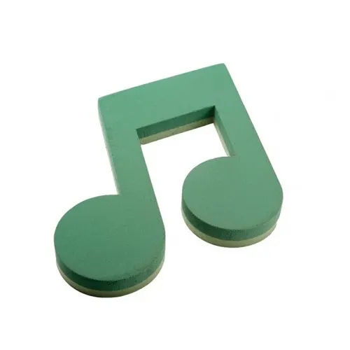 Floristická hmota Oasis Musical note note zelená 7 × 58 cm