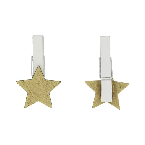 Vianočná dekorácia Pegs hviezda zlatá 3 cm