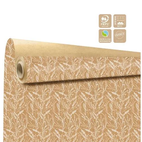 Baliaci papier Arborescence Clayrton biely 80 cm, návin 40 m