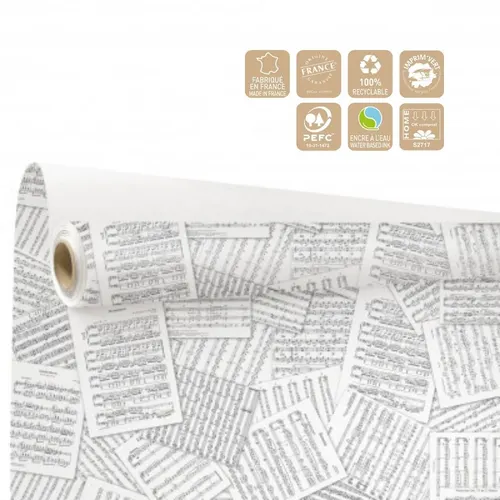 Baliaci papier Récital čierny 80 cm, návin 40 m