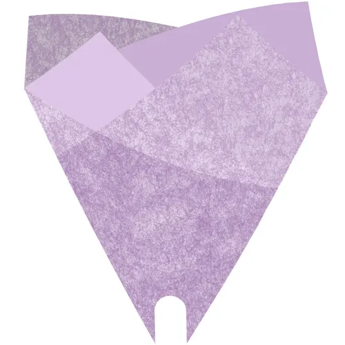 Obal na kvety Smartsleeve Louise z recyklovanej fólie orgovánový 50 × 44 cm