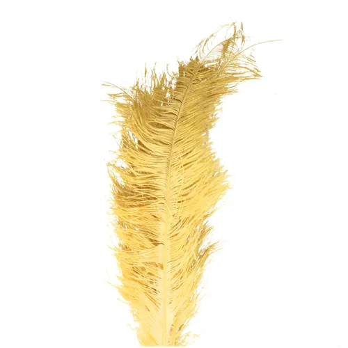 Perie Ostrich zlatá 55 cm