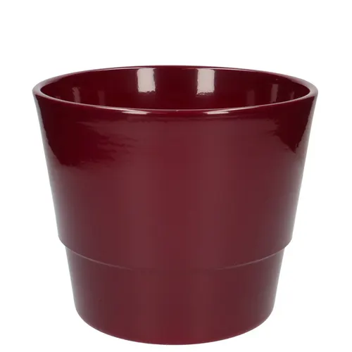 Keramický kvetináč Basic fialový ⌀ 18 × 15 cm