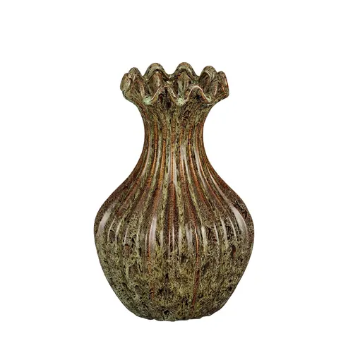 Exkluzívna keramická váza Amara zelená ⌀ 19 × 28 cm