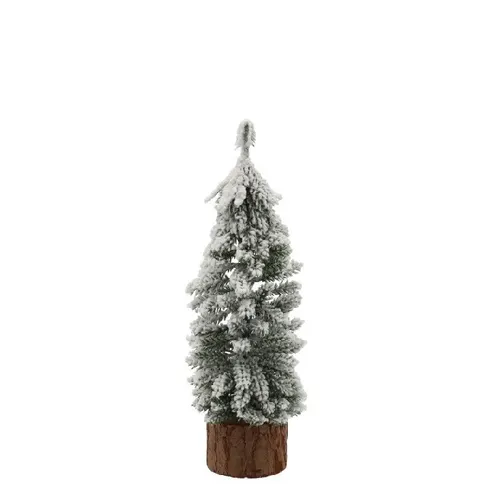 Vianočná dekorácia stromček Pinea snow dvojfarebná ⌀ 8 × 25 cm