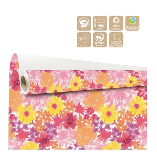 Baliaci papier Florencia ružový 80 cm, návin 40 m