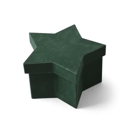 Vianočná dekorácia Hatbox Noëlle zelená 16 × 10,5 × 9 cm